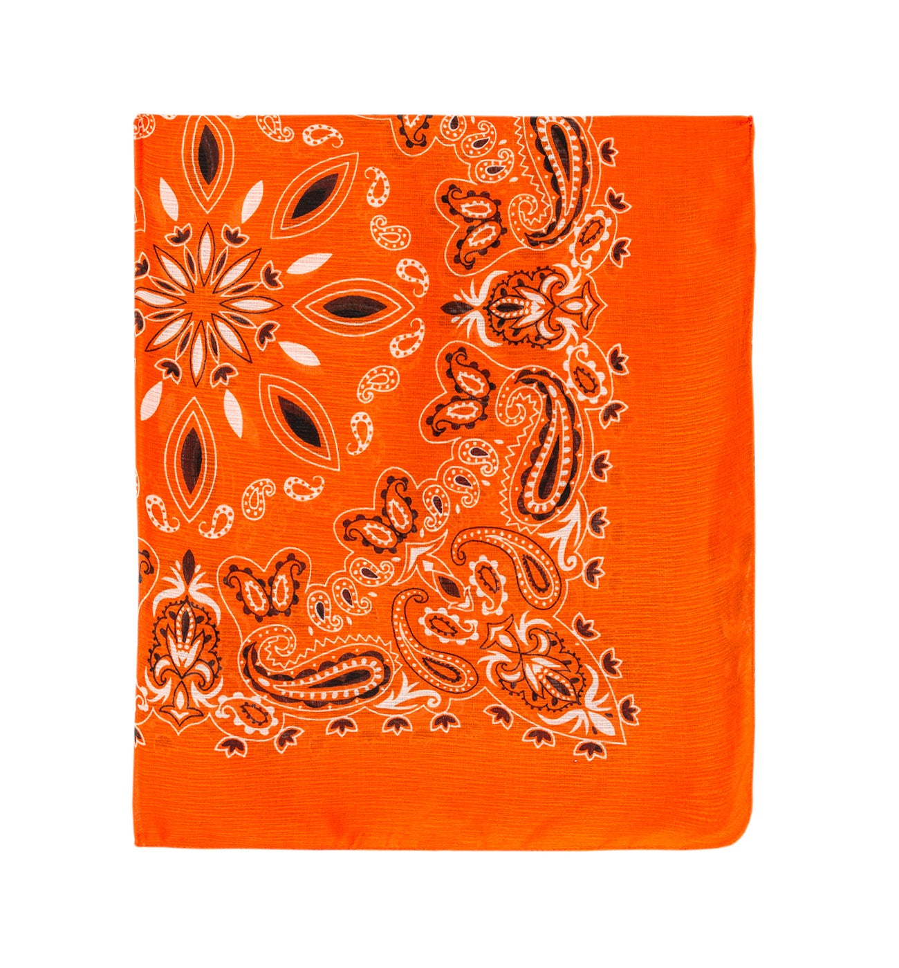 Foulard imprimé style bandana - Orange