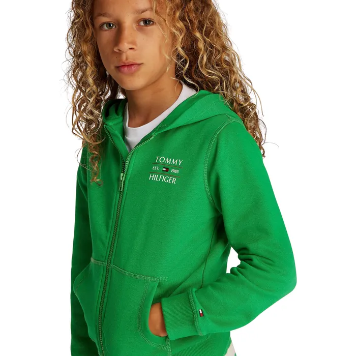 Tommy Hilfiger Flag Logo Zip Sweatvest Junior