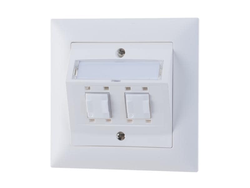 Feller EDIZIOdue Netzwerkdose UP 2x RJ45 Kat. 5e ungeschirm Netzwerkdose,