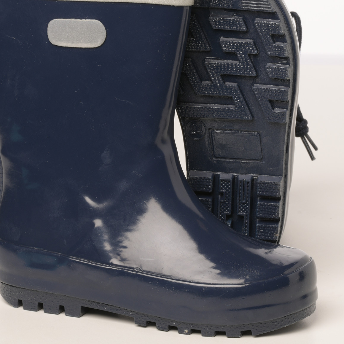 Topomini Baby Gummistiefel mit Tunnelzug dunkelblau