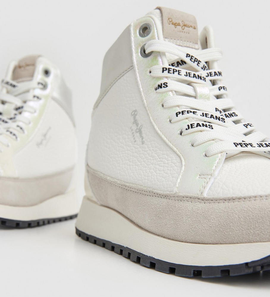 Tênis Pepe Jeans Dean Moll de couro branco