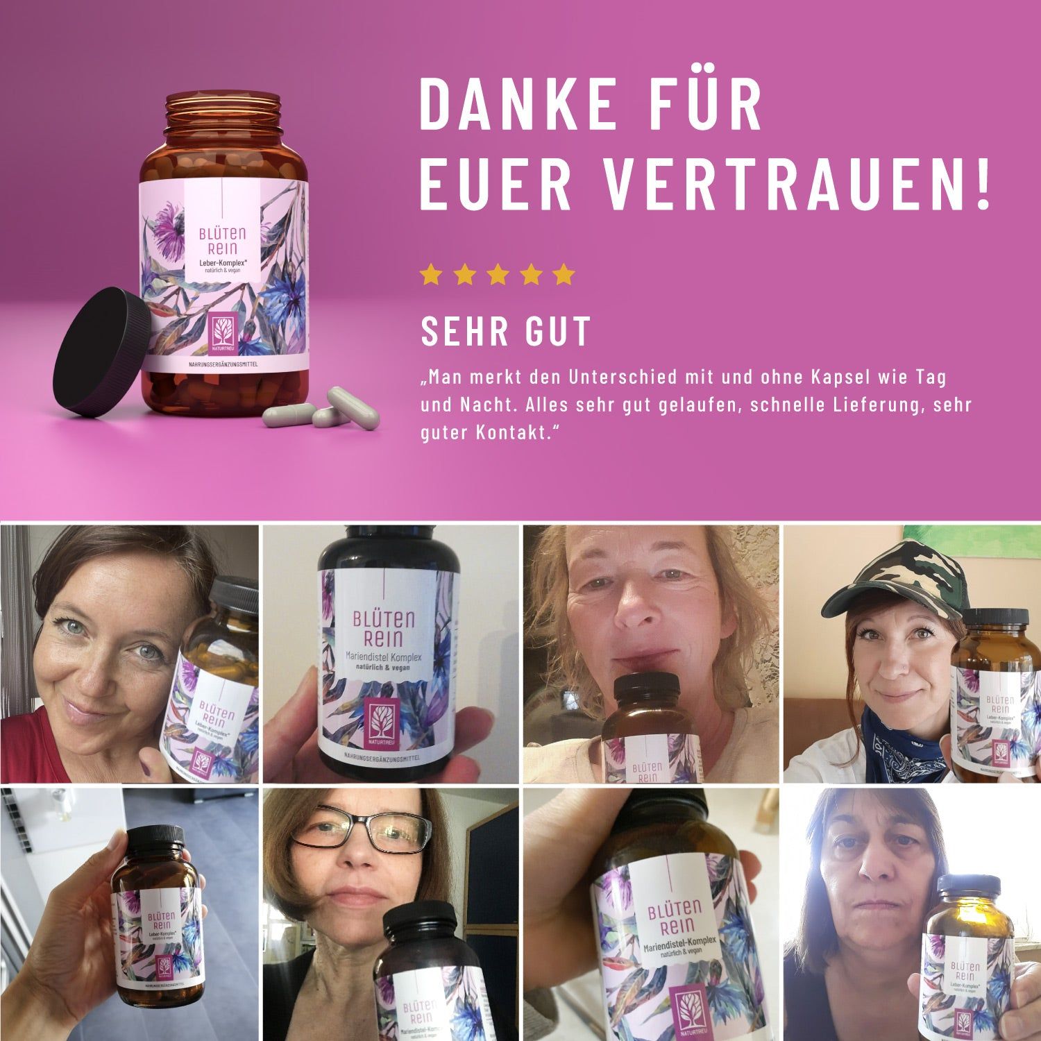 Komplex mit Mariendistel (Silymarin), Artischocke, Löwenzahn und Cholin - Blütenrein - NATURTREU®