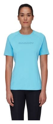 T-Shirt Femme Mammut Selun FL Logo Bleu