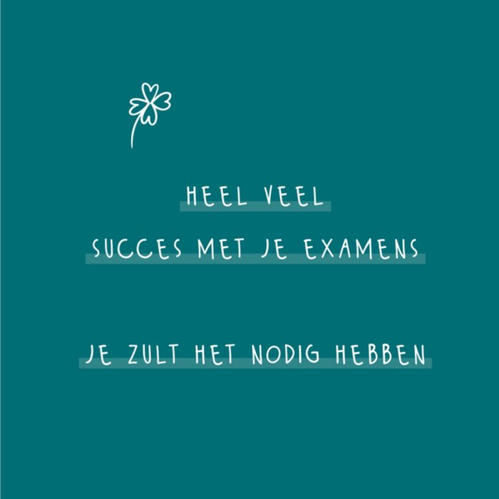 Greetz | Succeskaart | Examen