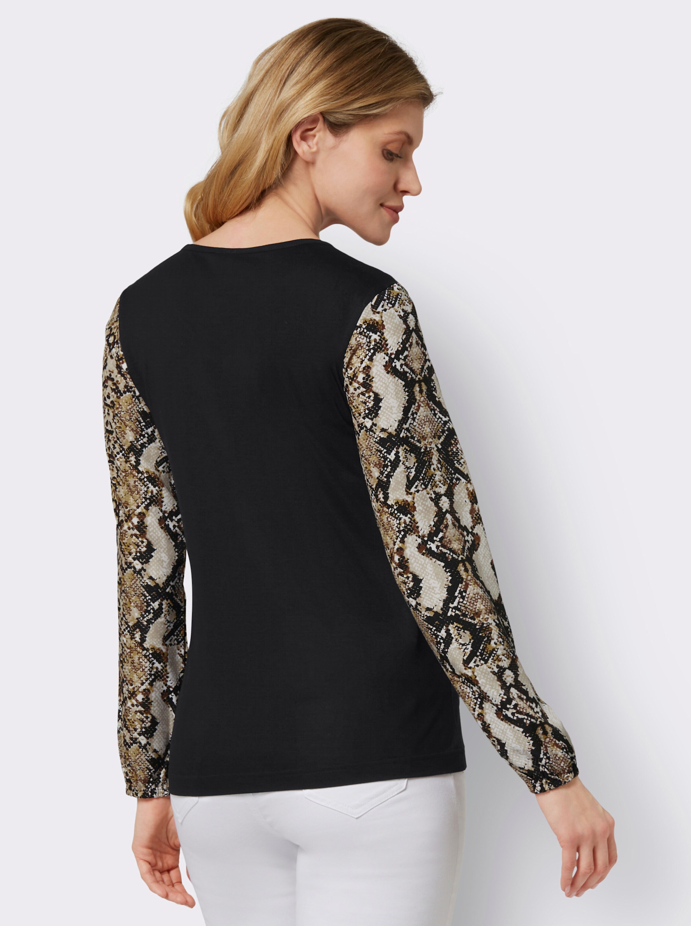 Shirt mit Schlangen-Muster
