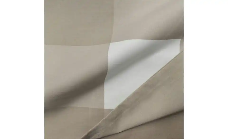 Perkal Bettwäsche-Set 200 cm 135 cm Taupe 135x200 cm