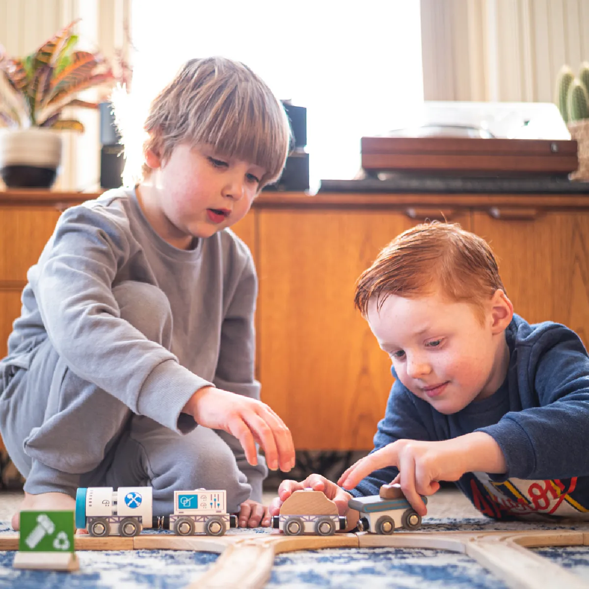 Bigjigs Rail Moteur et chariots de train de forage