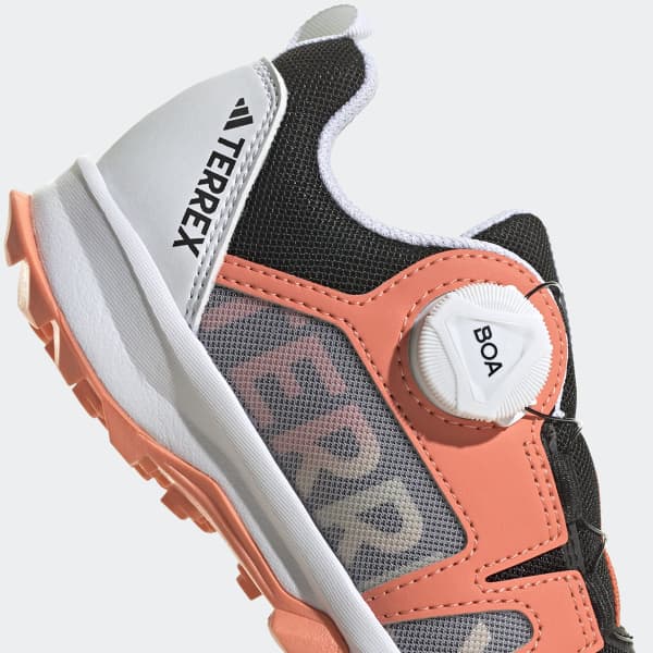 Chaussure trail ADIDAS TERREX AGRAVIC BOA K CORE BLACK/CRYSTAL WHITE/IMPACT ORANGE