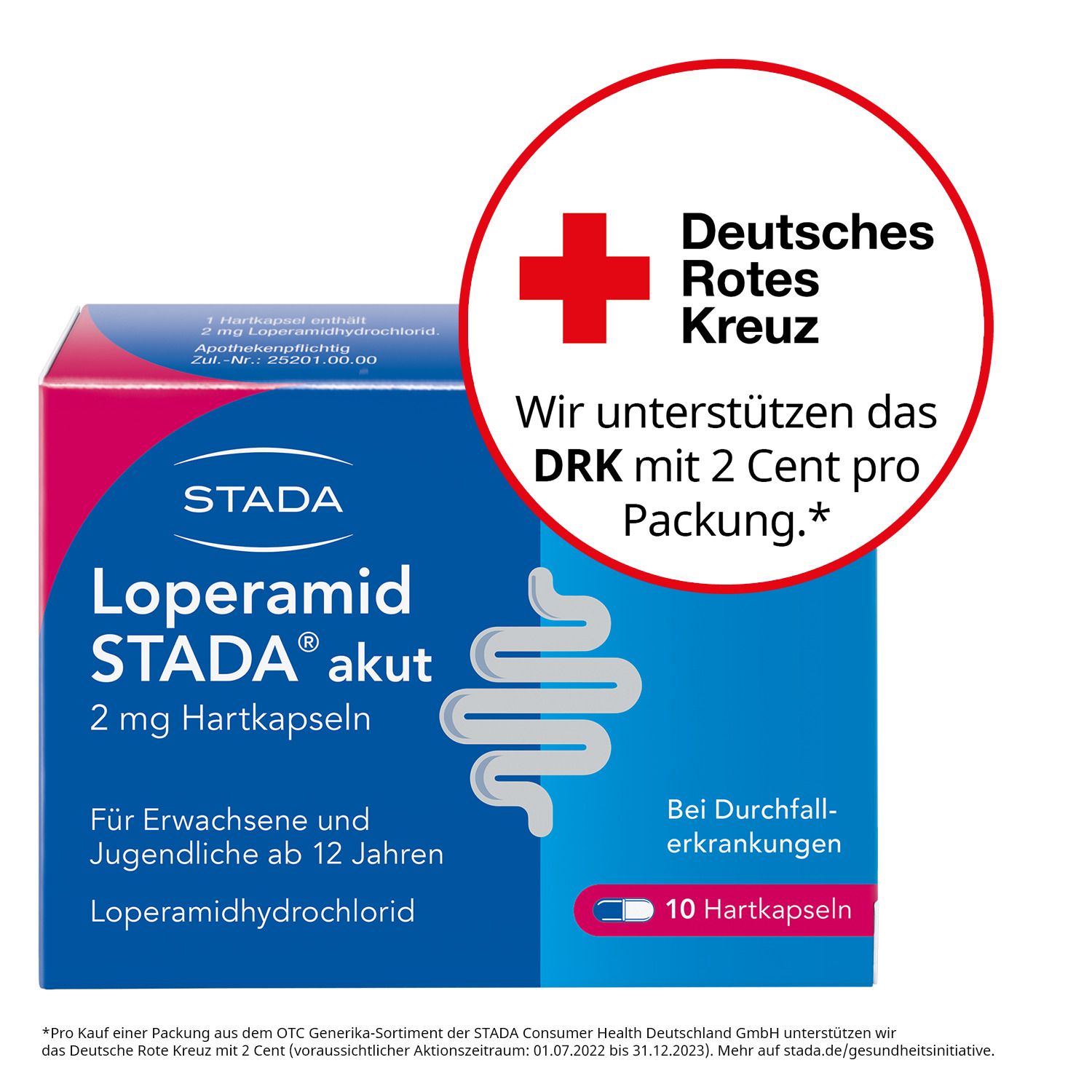 Loperamid STADA® akut 2mg Hartkapseln bei akutem Durchfall
