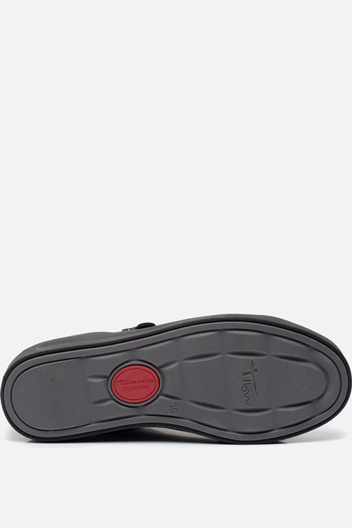 Tamaris Comfort Sneakers zwart Leer