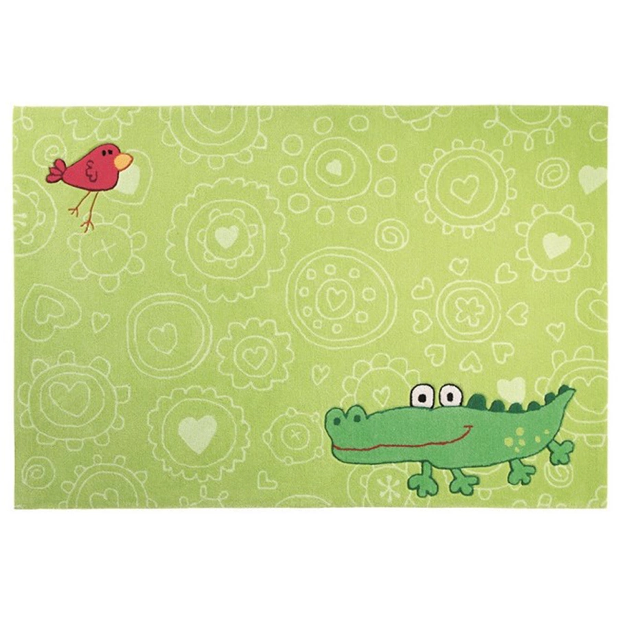 Sigikid Kinderteppich Happy Zoo Crocodile lindgrün