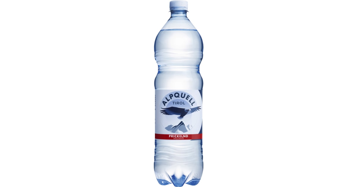 ALPQUELL Mineralwasser prickelnd 1,0 Liter (Einweg)