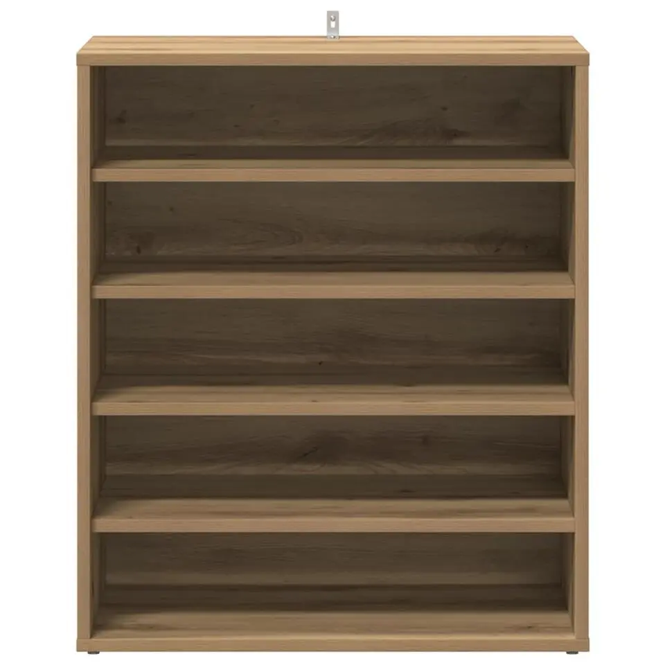 vidaXL - 5-laags Schoenenkast 10 paar - Artisana eiken - 60x35x70 cm