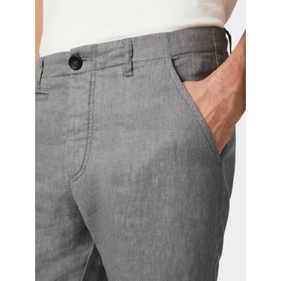 Herren-Leinenhose, Graumelange