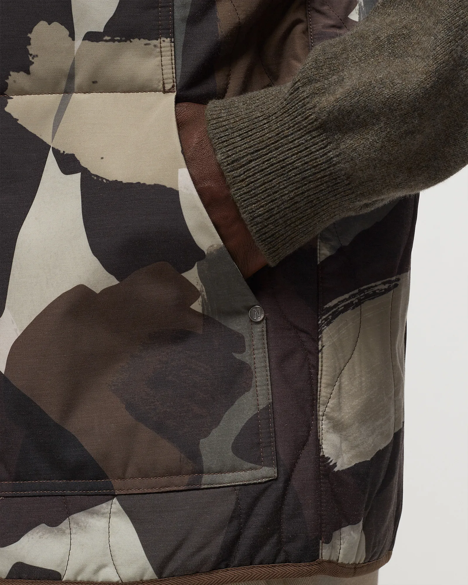 Norse Projects Peter Camo Nylon Insulated Vest