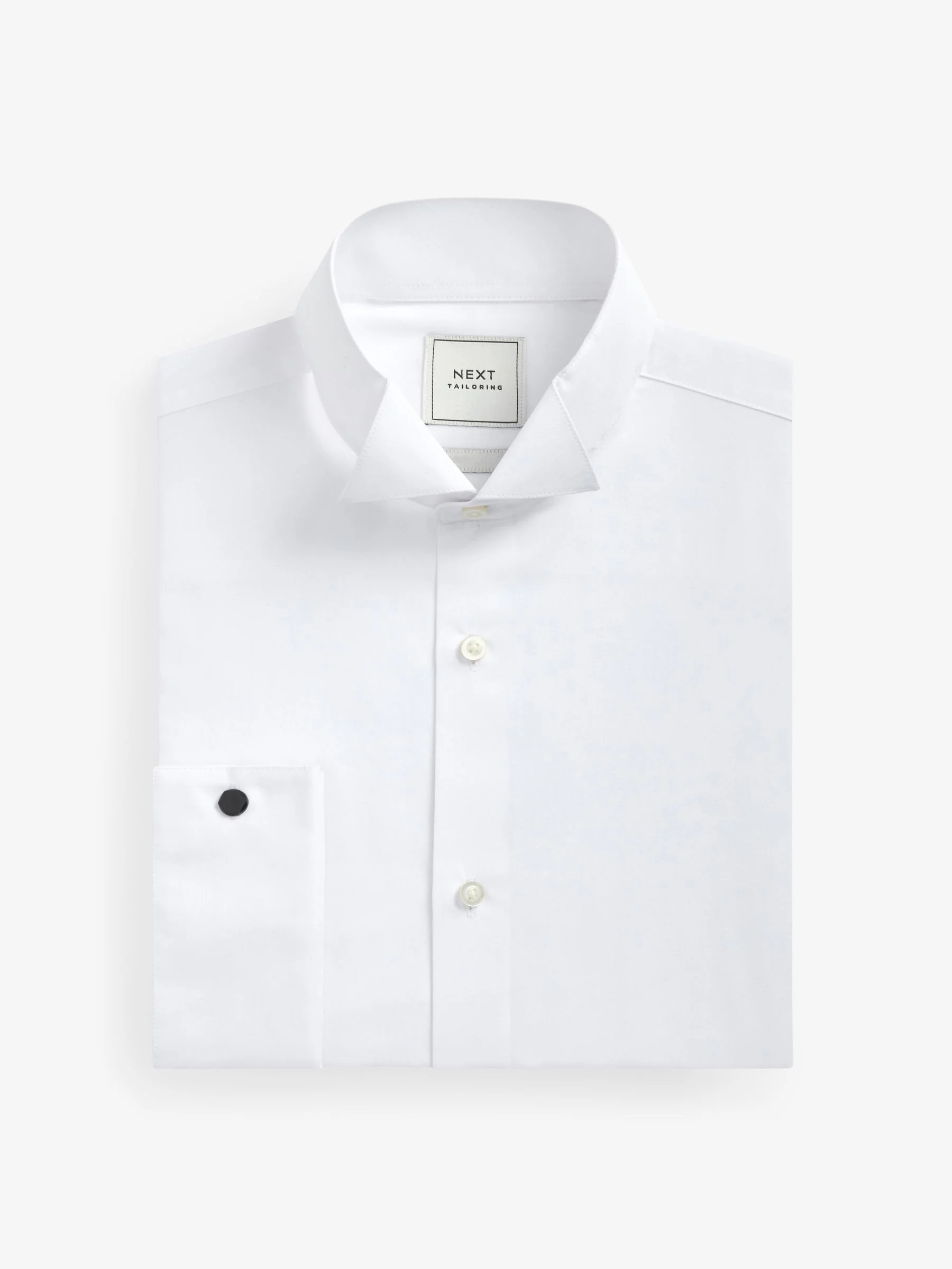Wit - Easy Care Double Cuff Wing Collar Smart Shirt