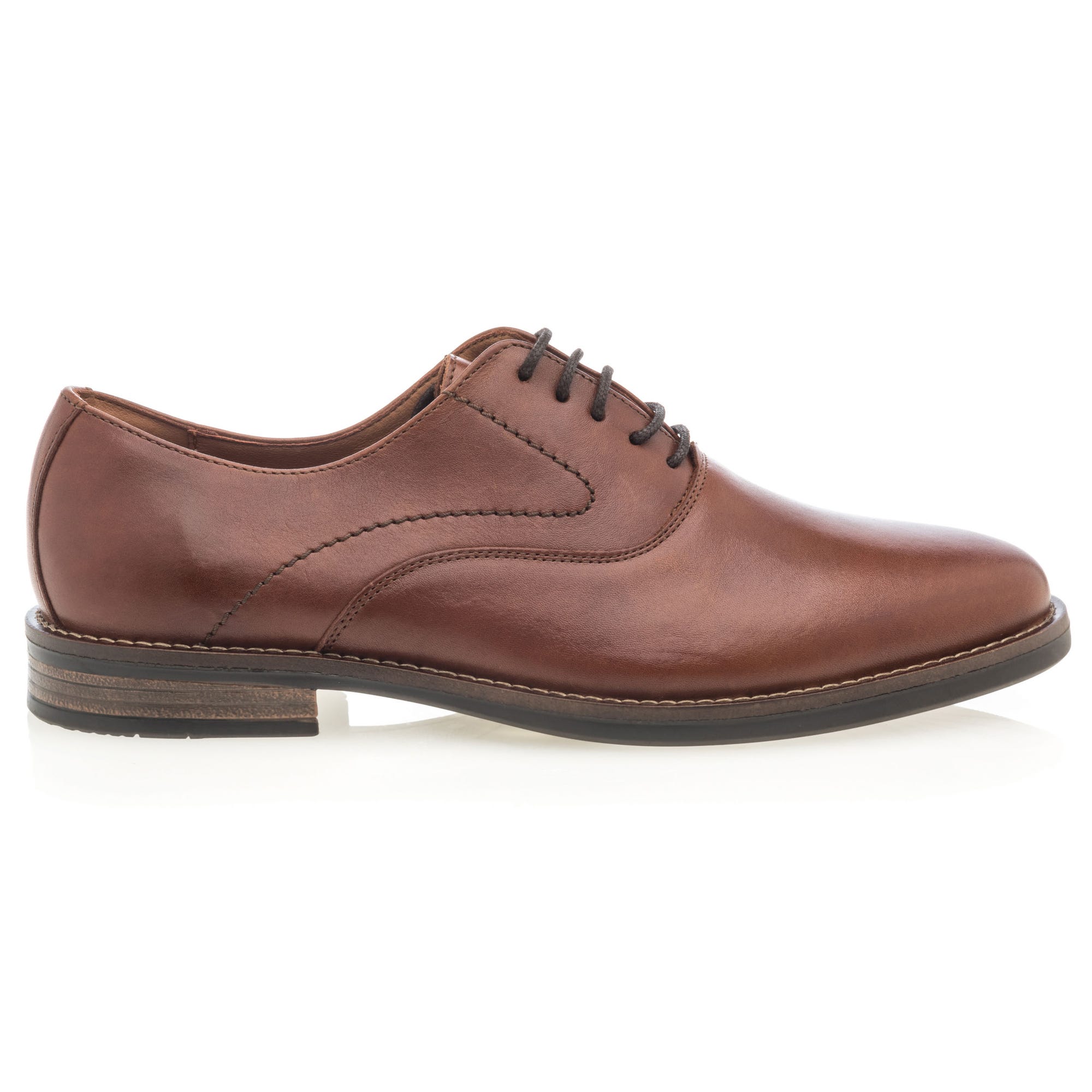 Richelieus Homme en cuir cognac