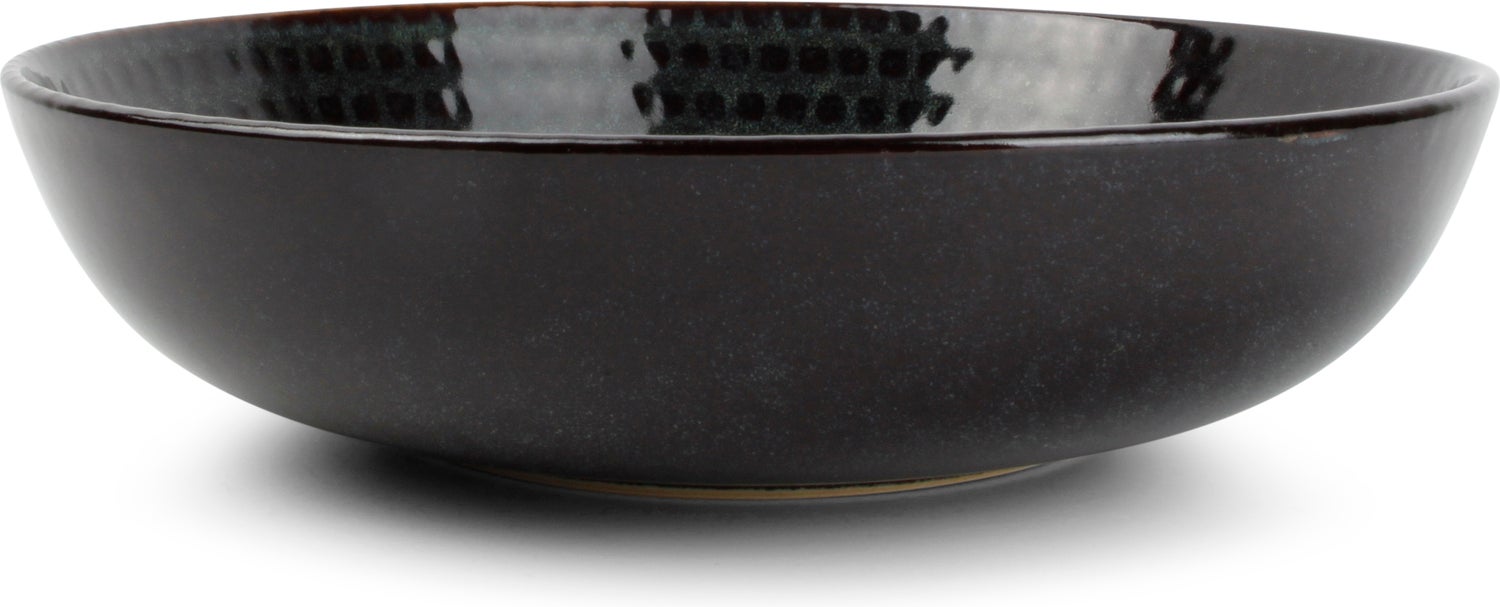 Salt&Pepper pastabord Stitch groen / grijs D 20 H 4,7 cm