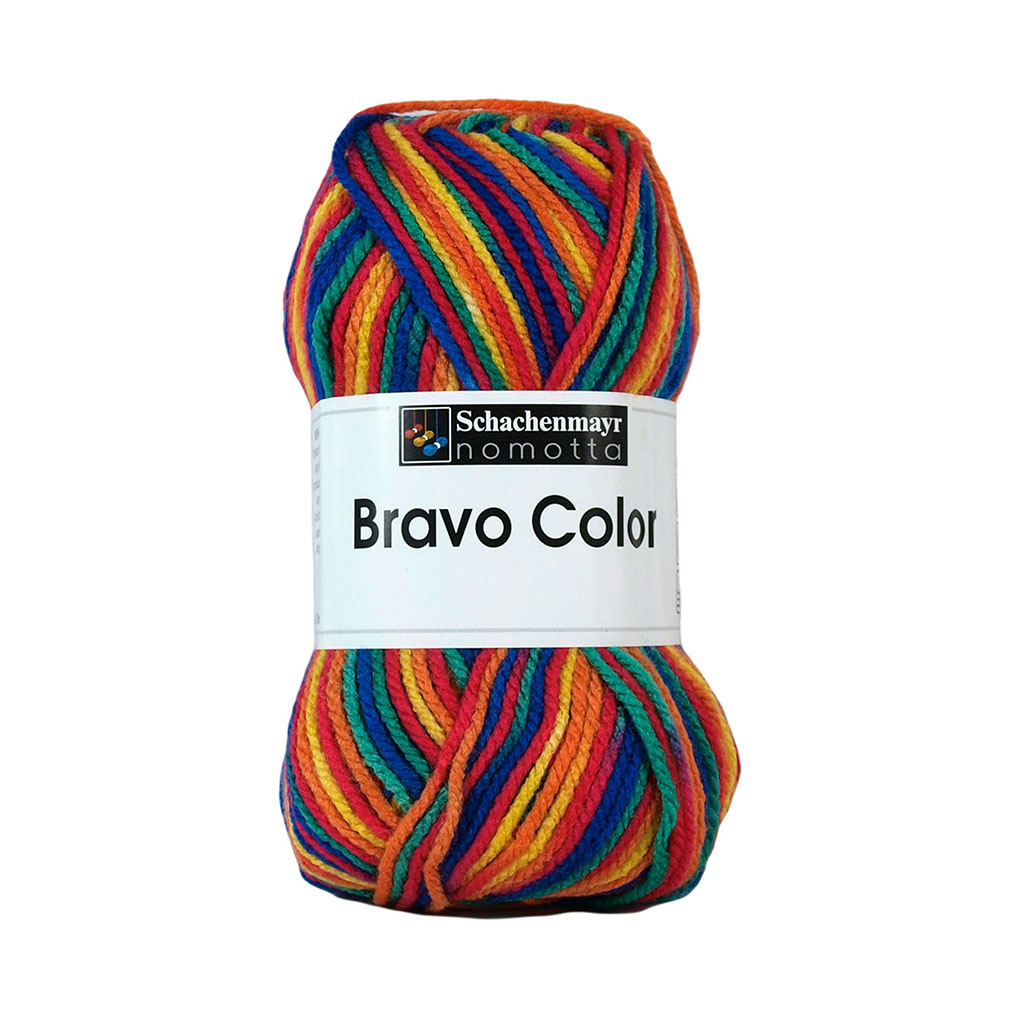 Pelote de laine BRAVO COLOR multicolore COL0090 50g