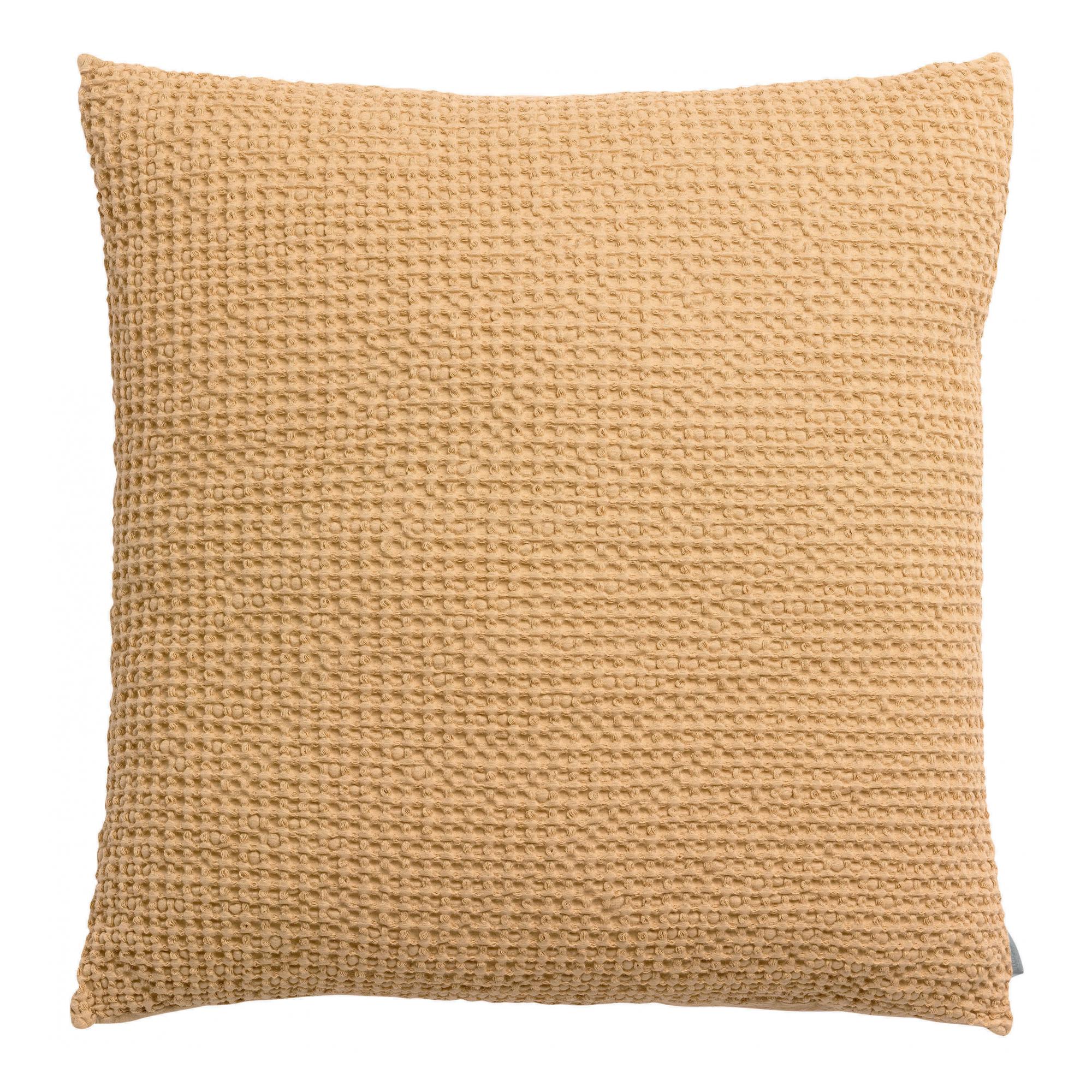Housse de coussin stonewashed maia sable 45 x 45 cm