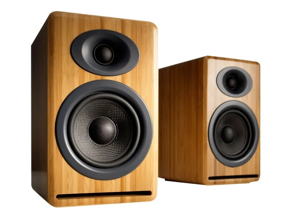Audioengine P4 - Højttalere - 2-vejs - solid karboniseret bambus
