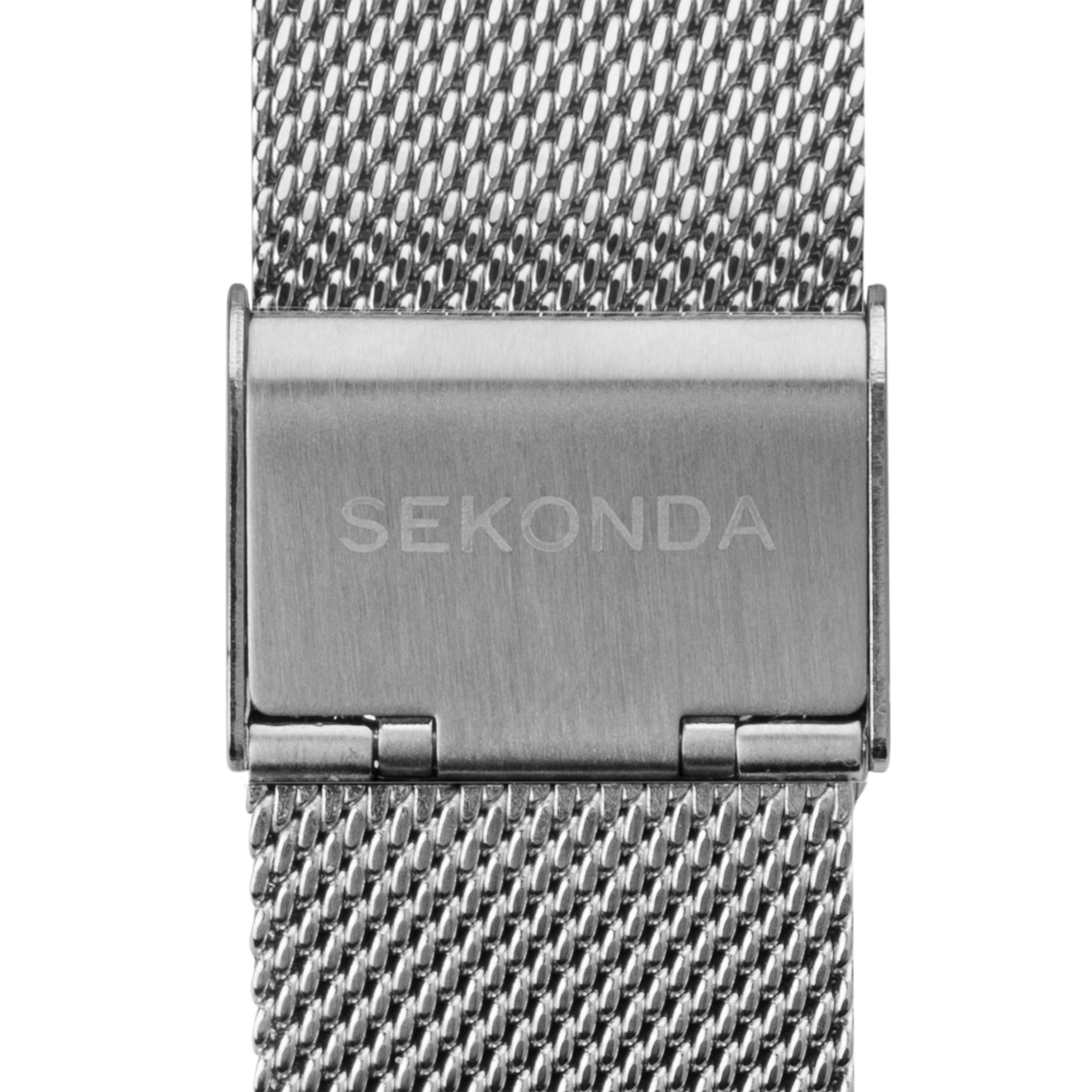 Sekonda Nordic 40mm Silver Watch Round Case White Dial