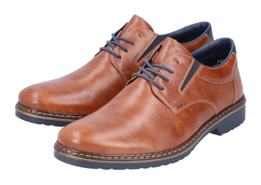 Rieker Schnürschuh  mit Stretcheinsatz, Freizeitschuh, Halbschuh, Schnürschuh