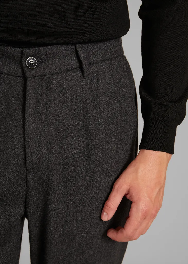Pantalon à plis en laine L'Exception Paris