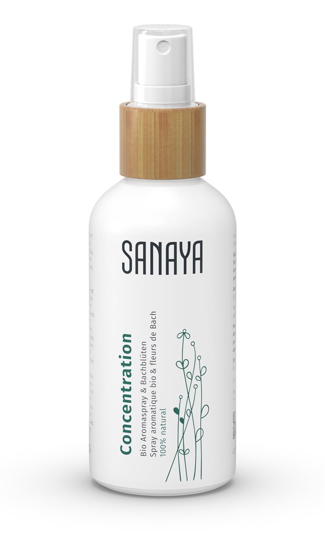SANAYA Aroma & Bachblüten<br>100 ml, Spray, Spray, Concentration Bio