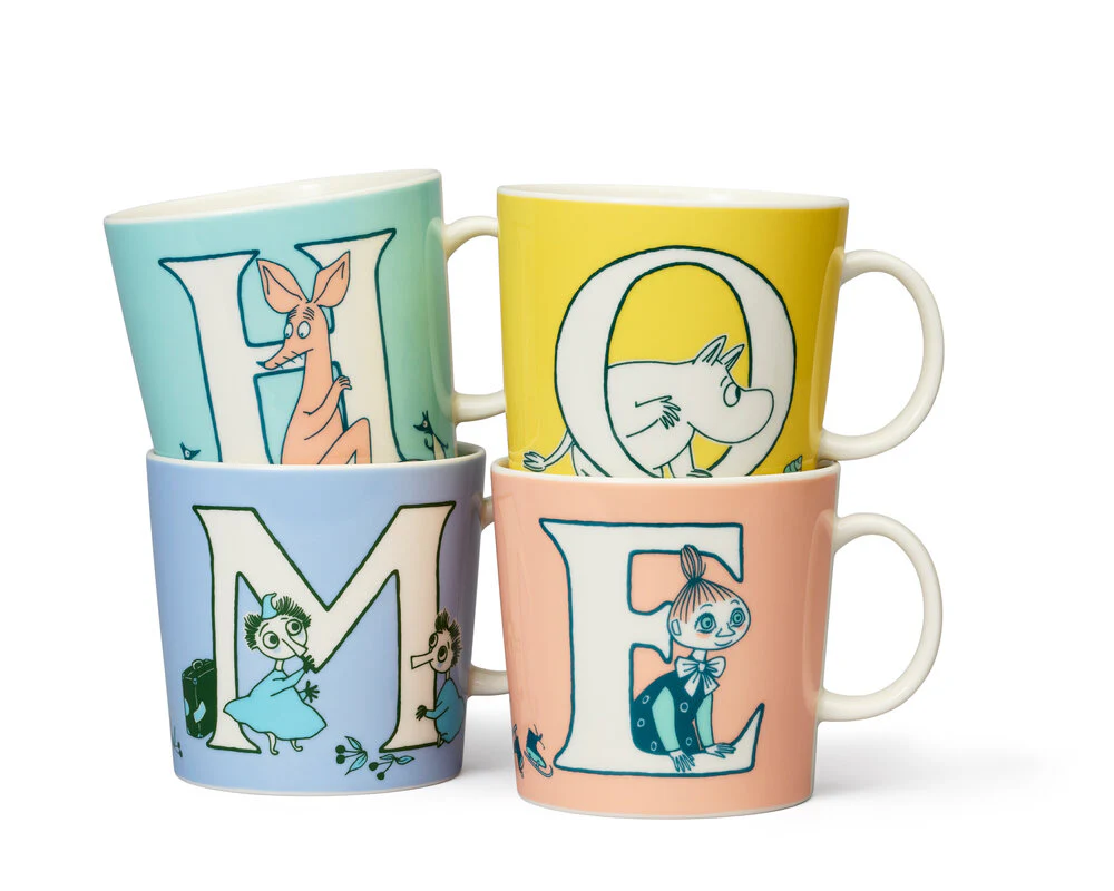 MOOMIN by Arabia  Mumi ABC alfabetkrus, M - 40 cl.