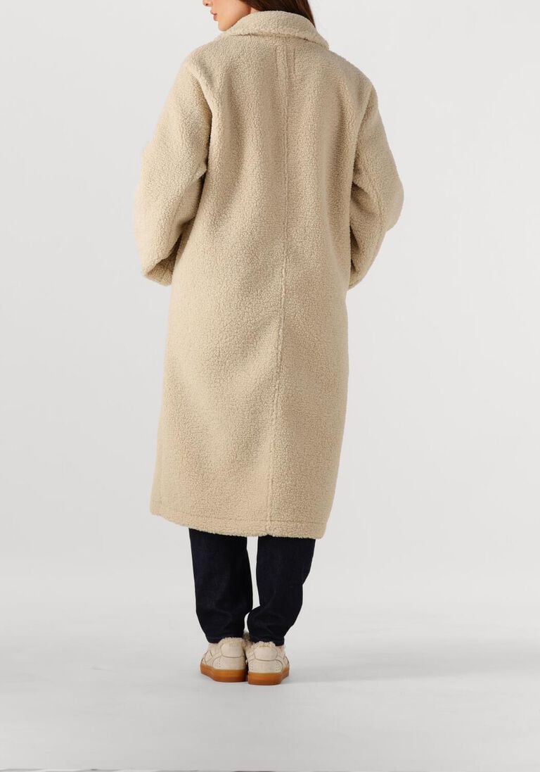 beige penn & ink mantel coat w25c309