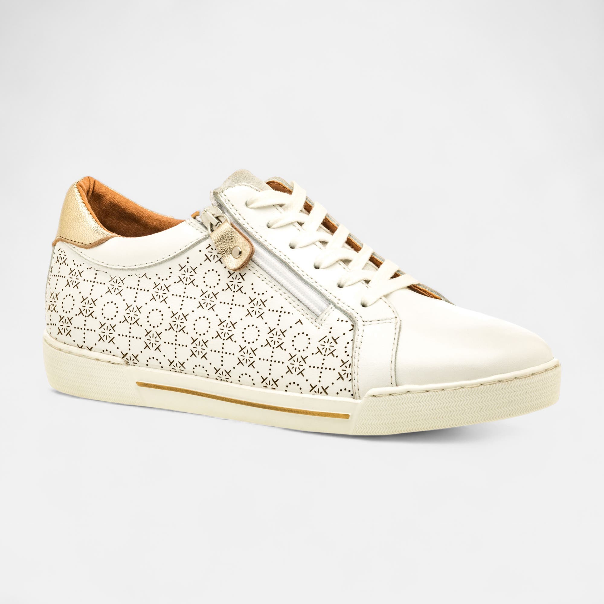Baskets basses Femme en cuir blanc