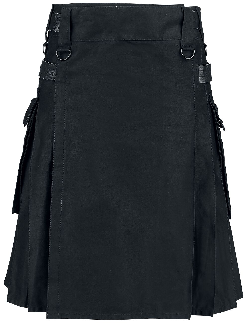 Kilt Noir | Altana Industries Jupe mi-longue