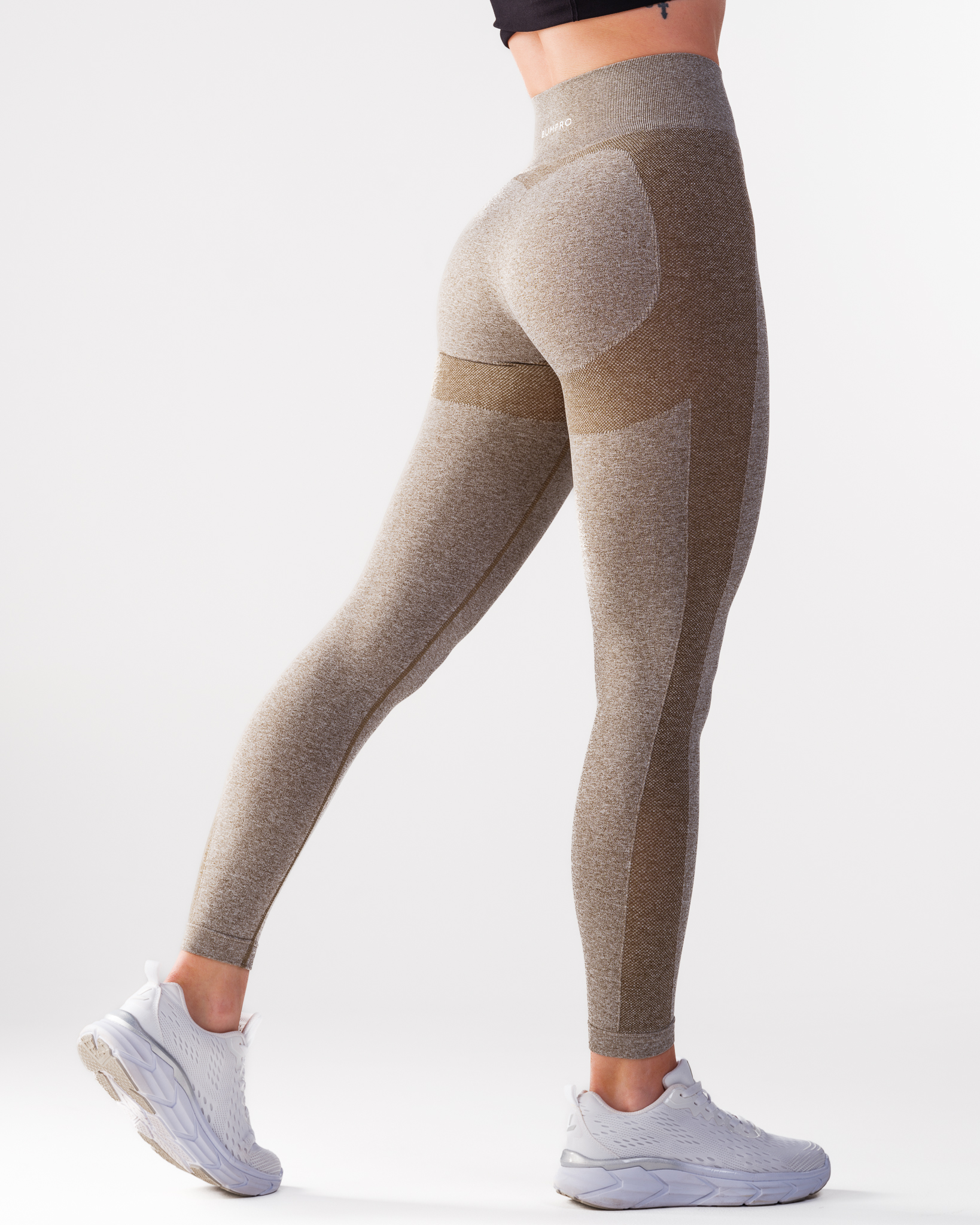 Bumpro Power Up! Tights Green Olive Marl