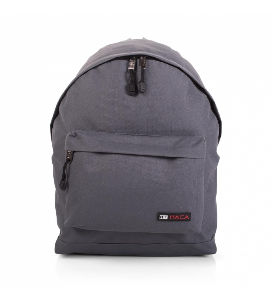Mochila e estojo ITACA cinza - 31x43x14cm -