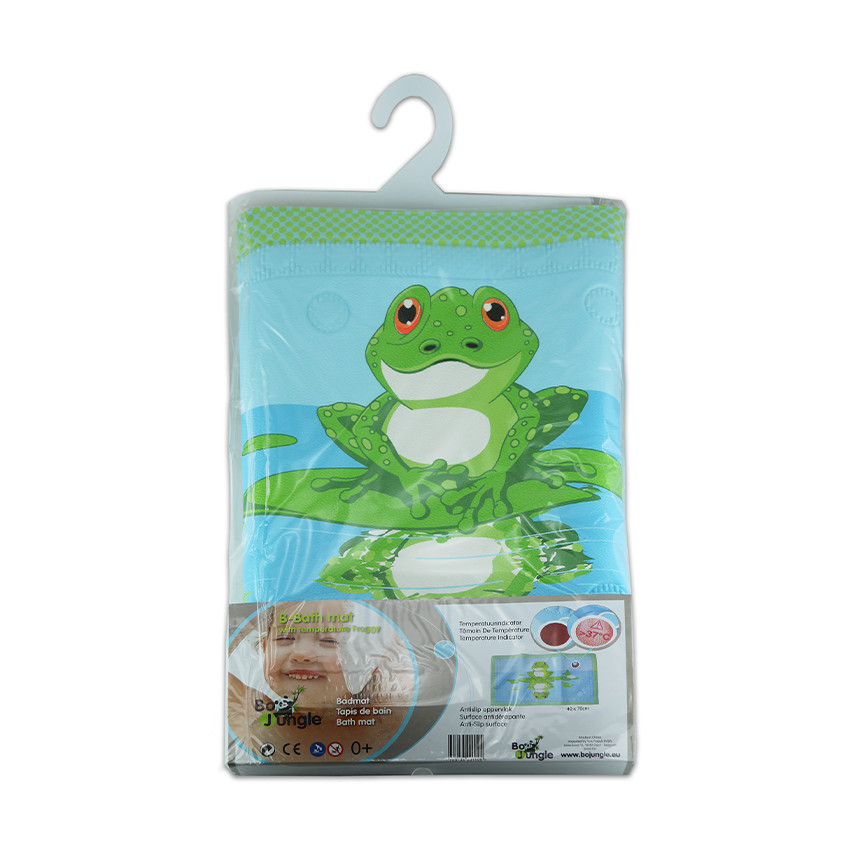 Tapis de bain antidérapant avec témoin de température Grenouille