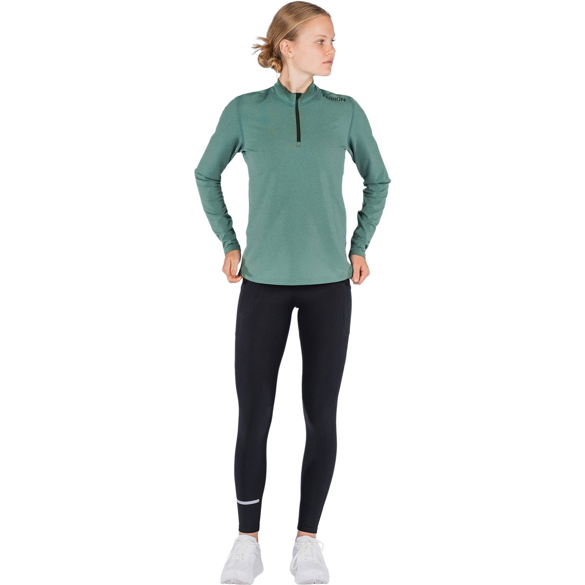 FUSION C3 Zip Neck Løbetrøje Dame