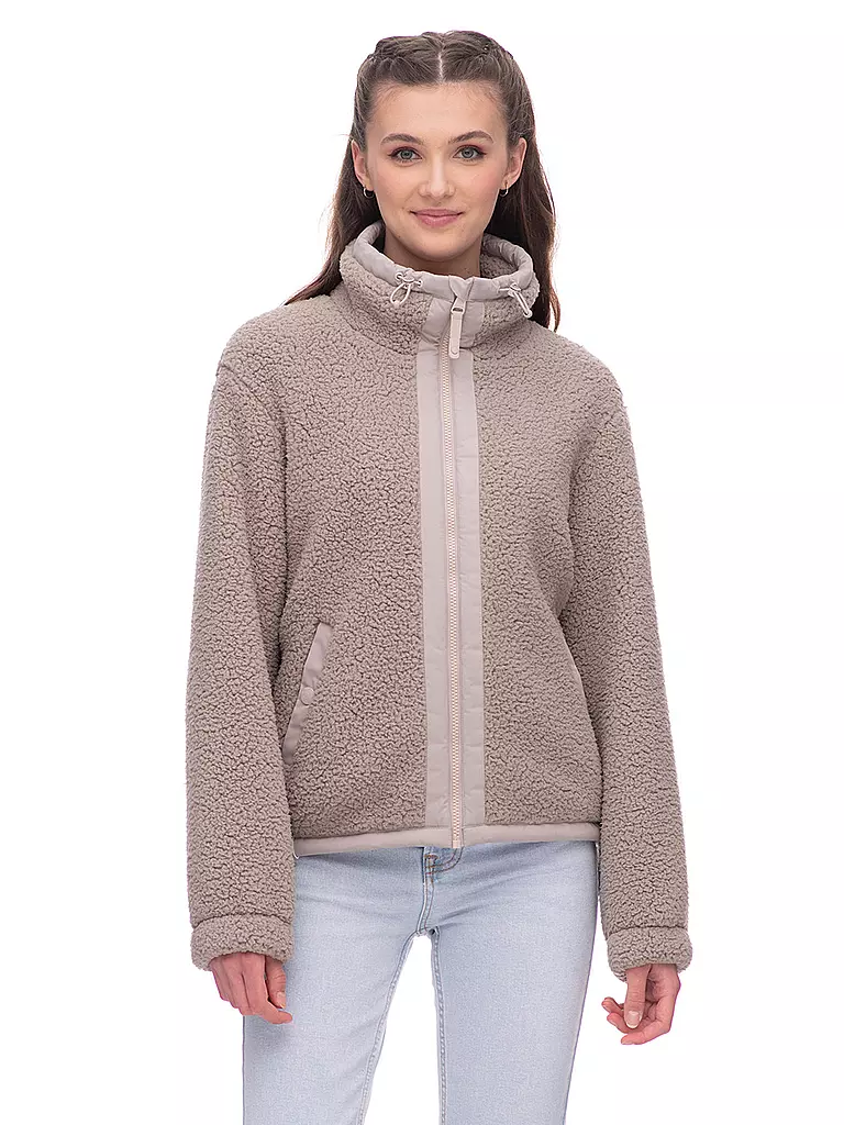 RAGWEAR Fleecejacke NORDICKA beige