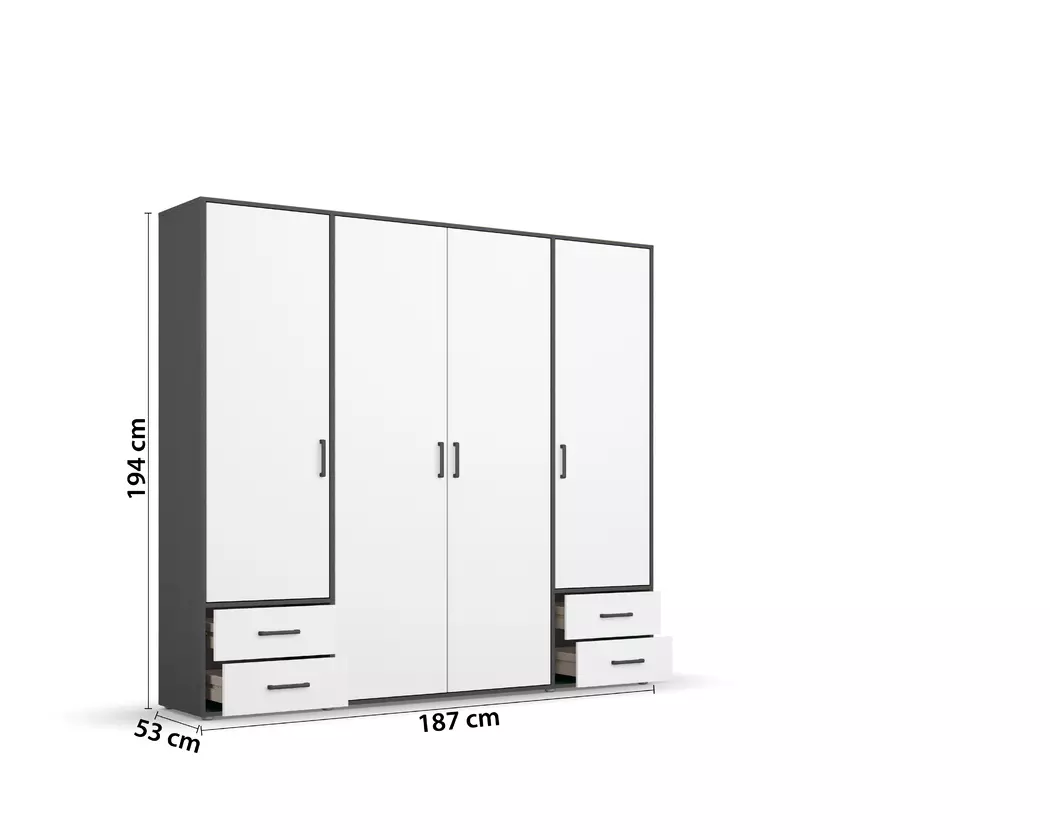 Kleiderschrank Voyager 187 x 194 cm