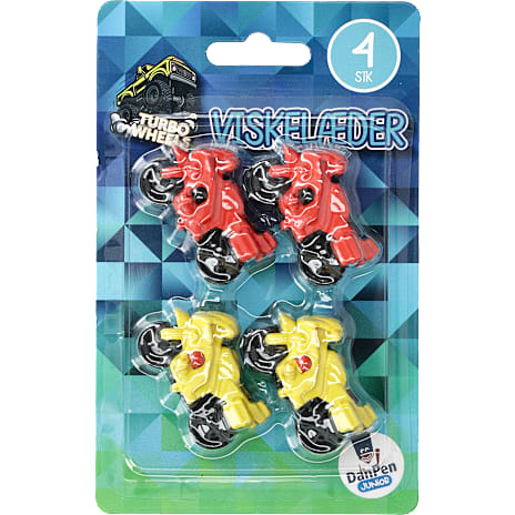Danpen Junior viskelæder 4-pak - bikes