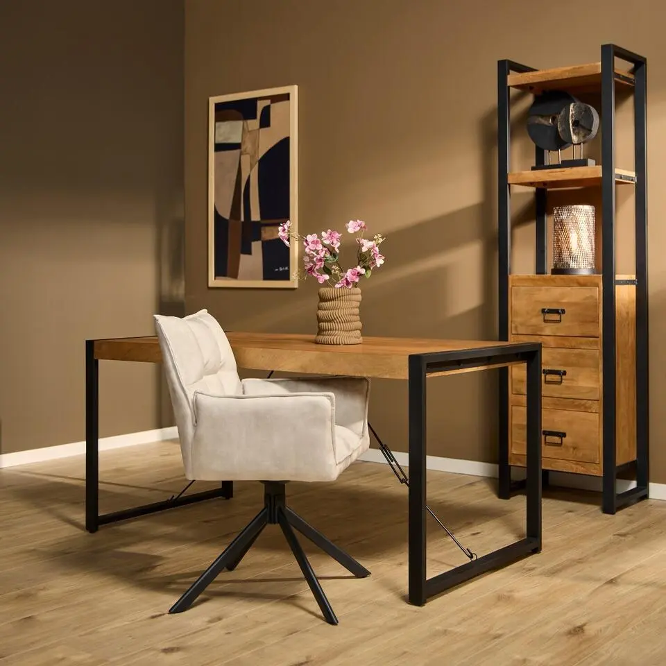 StarFurn - Rechthoekige eettafel Boaz - 140 cm - naturel