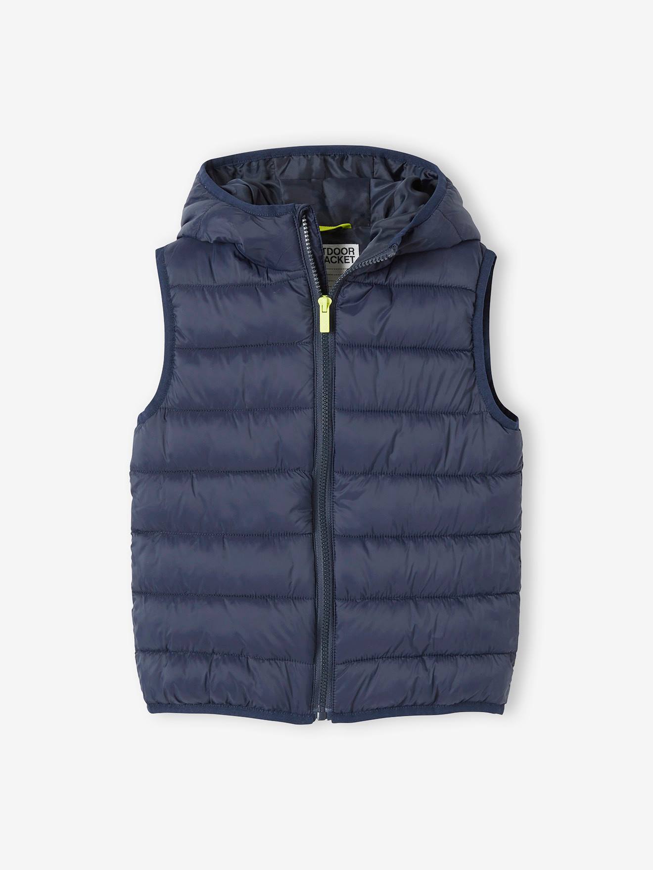 Parka 3 em 1 para meninos, verde-escuro liso com estampas.