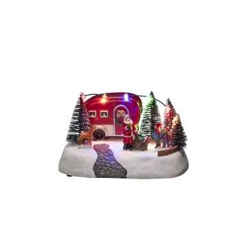 LED kerst tafereel caravan