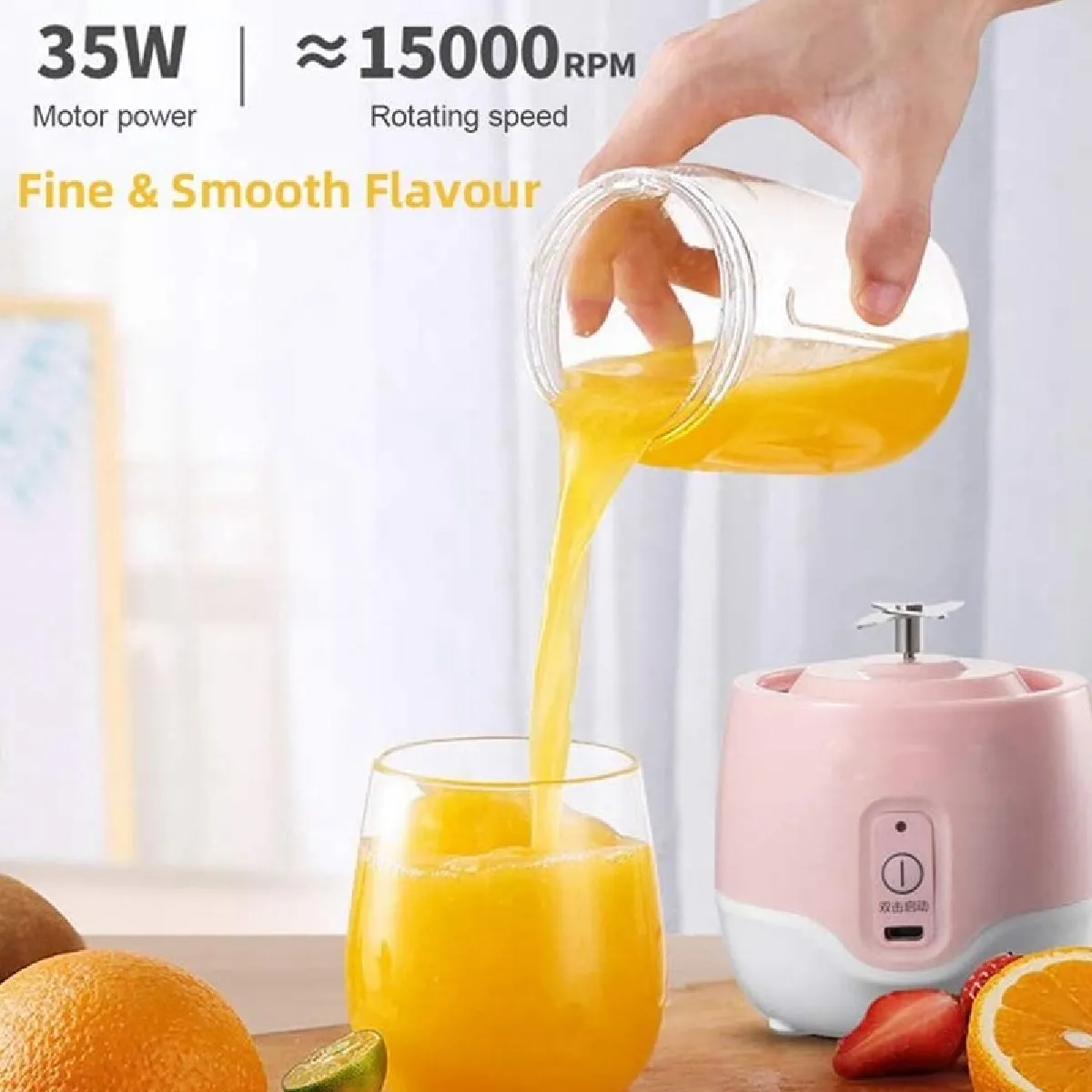 Universal Mini Mixeur Portable USB 1200 mAh