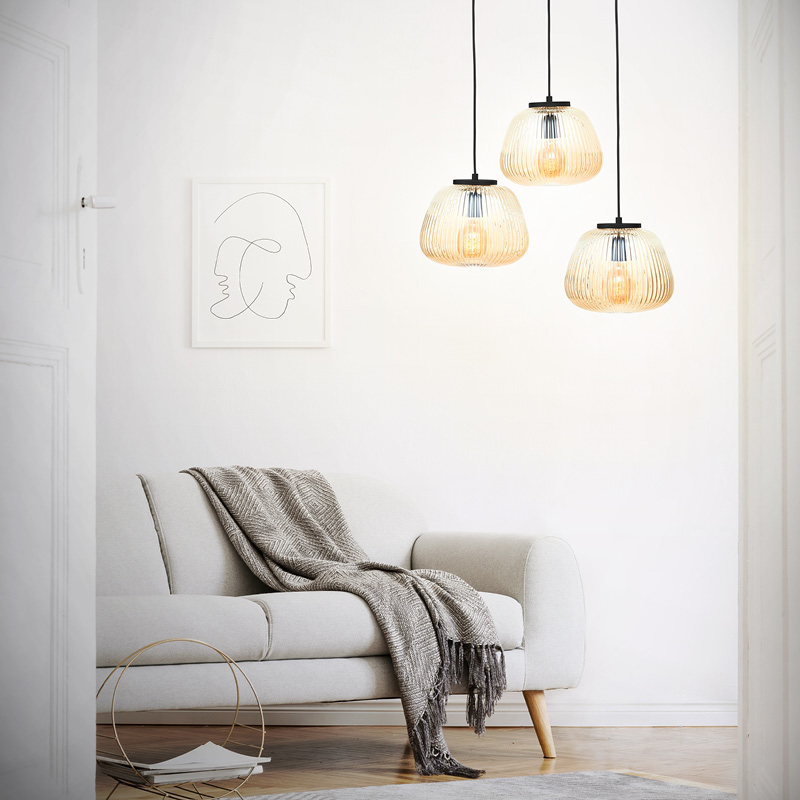 ROBBIE HANGLAMP 3-LICHTS ROND