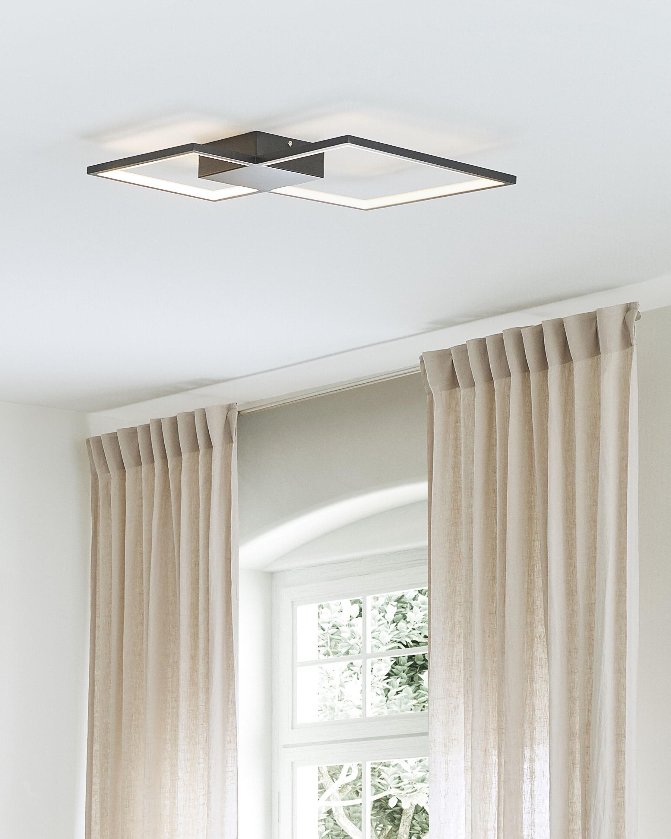 LED plafondlamp OKSU Metaal Zwart