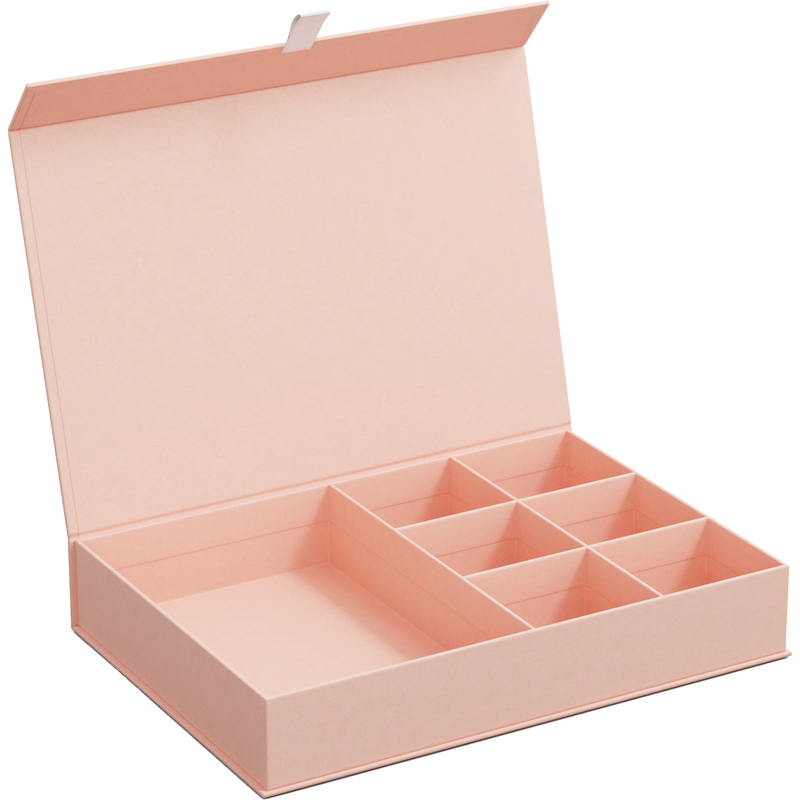 Bigso Box of Sweden Schmuckbox Jolie, 265 x 190 x 50 mm, Dusty Pink, 1 Stück
