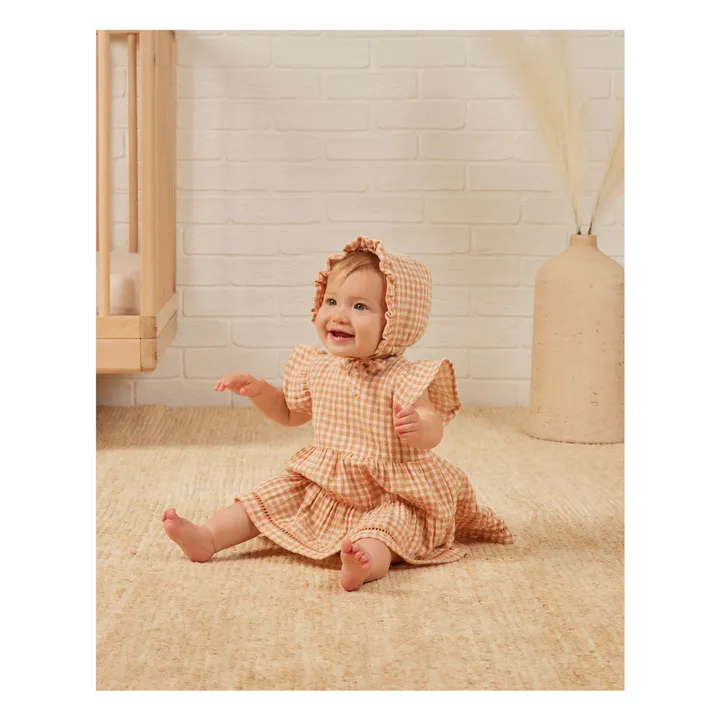 Quincy Mae Robe et Bloomer Lily Vichy | Abricot