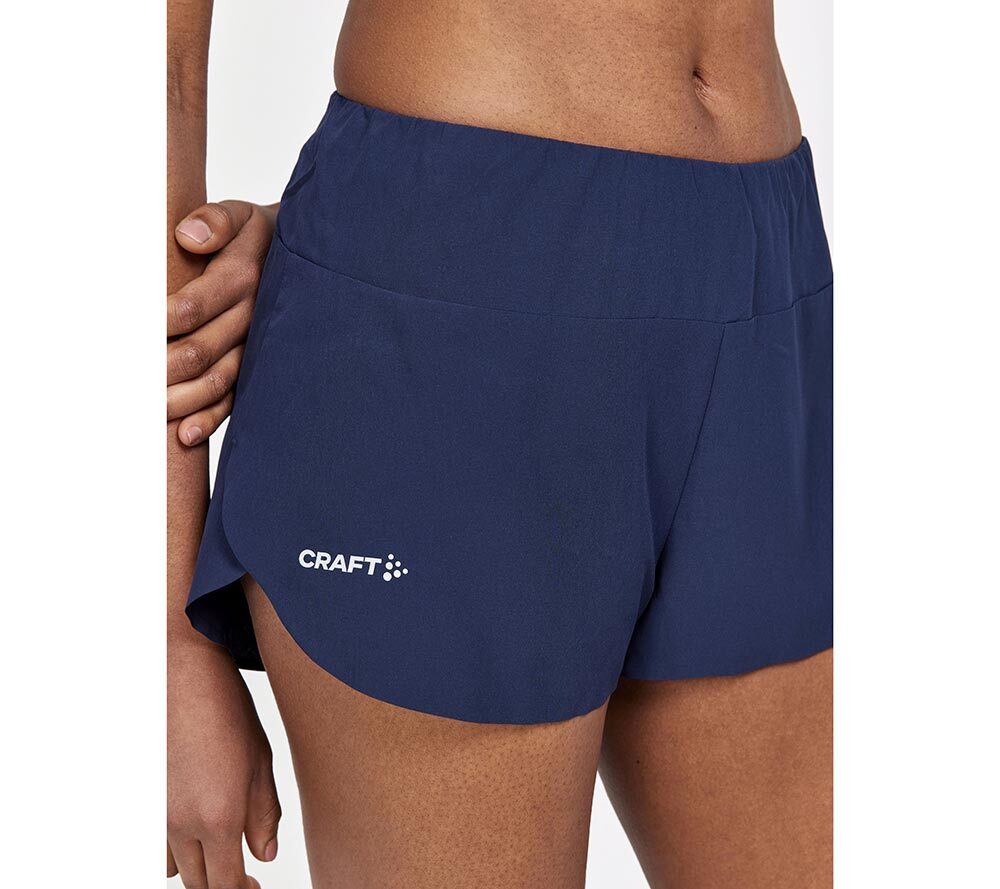 Craft PRO Hypervent Split Hardloopbroek Kort Donkerblauw Dames