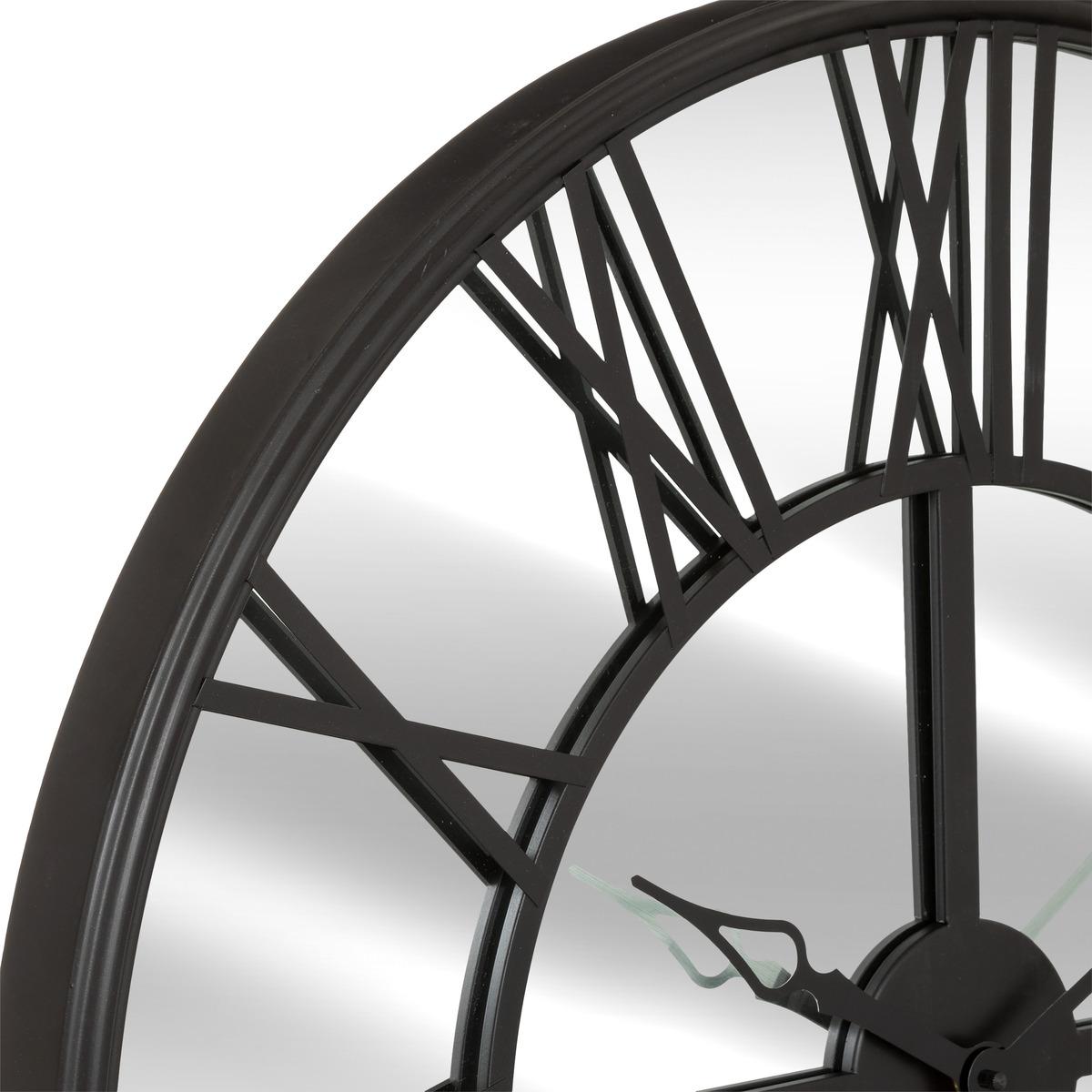 HORLOGE MIROIR METAL DARIO D.70CM